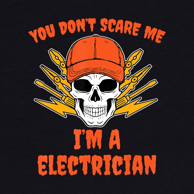 Skull Crossbones Electrician Costume Easy Halloween by SabraAstanova